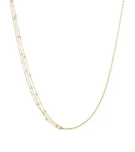 Scope Necklace Multi Gold