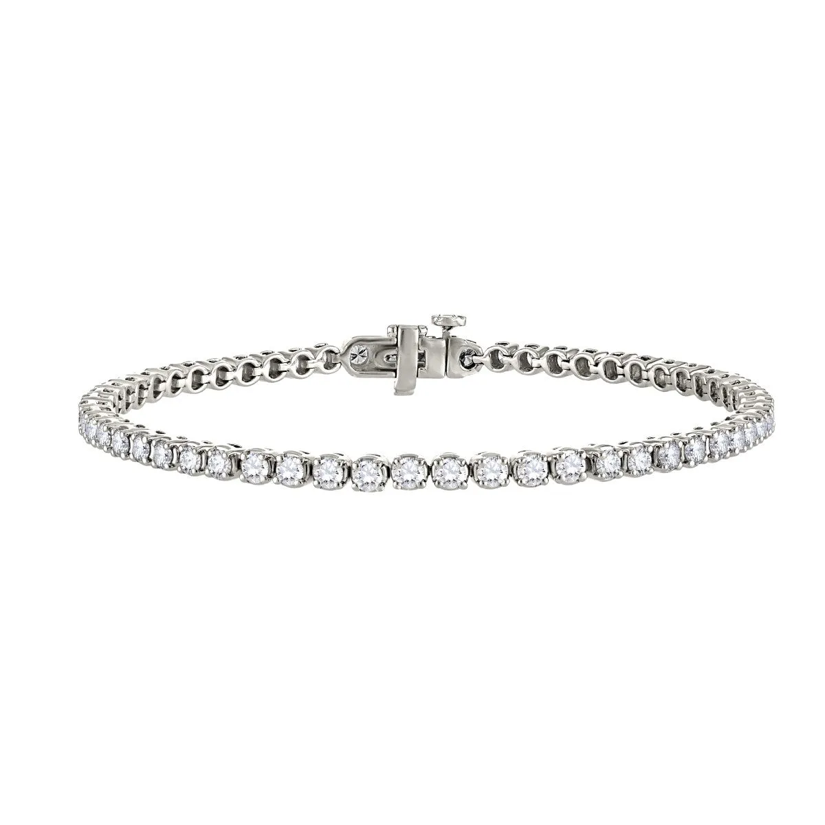 Signature EcoLove 5 CTW Lab Grown Diamond 7-inch Tennis Bracelet in Platinum