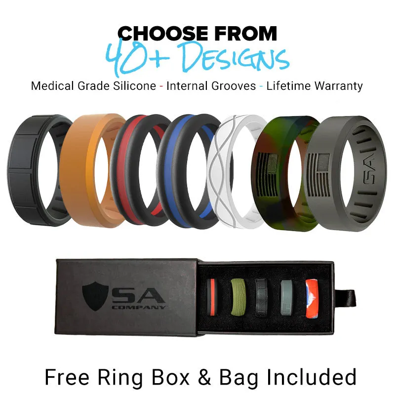 SILICONE RING 5 PACK   FREE GIFT