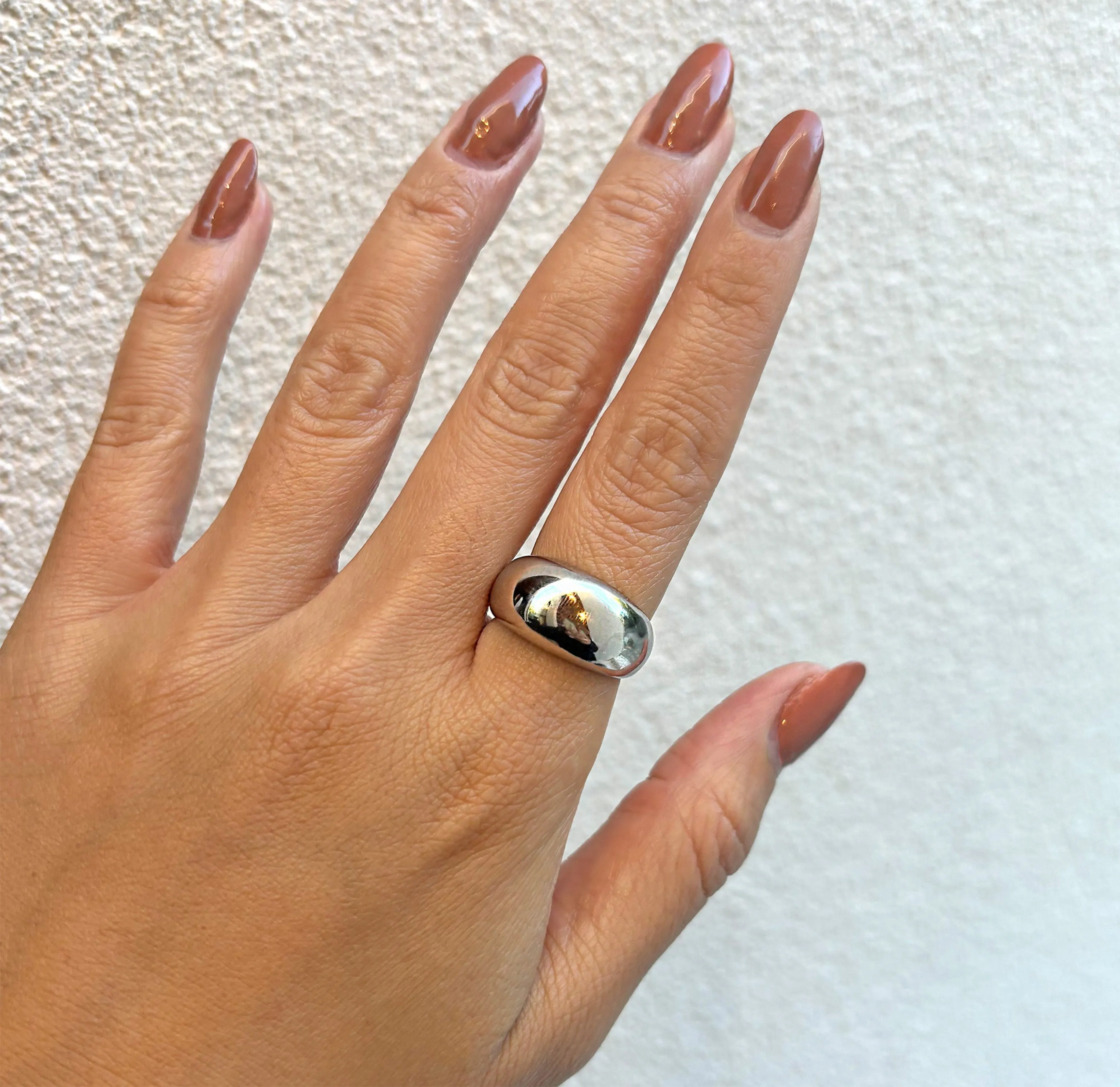 SIMONE SILVER DOME BUBBLE RING