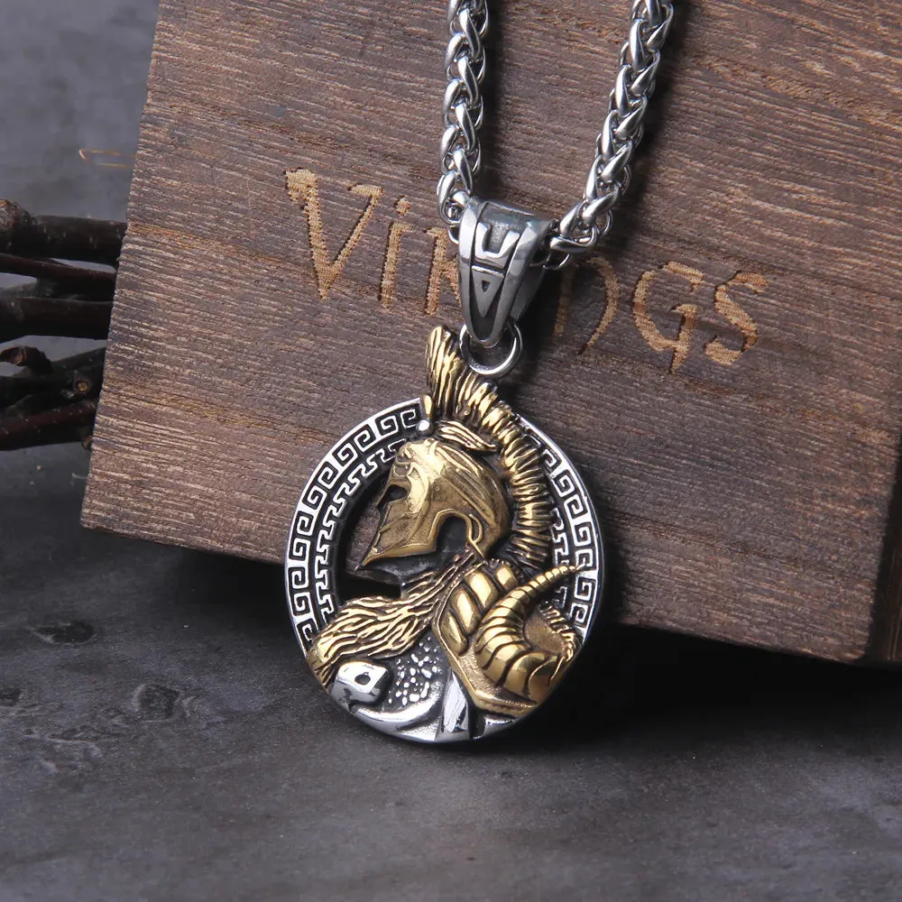 Sparta Helmet Viking Necklace