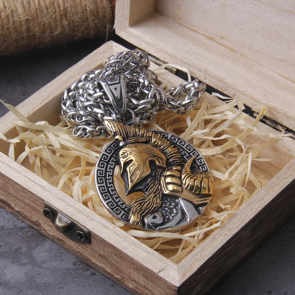 Sparta Helmet Viking Necklace