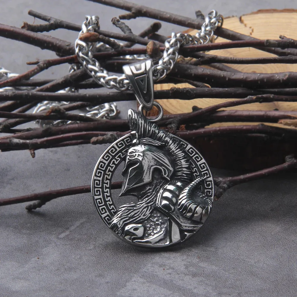 Sparta Helmet Viking Necklace