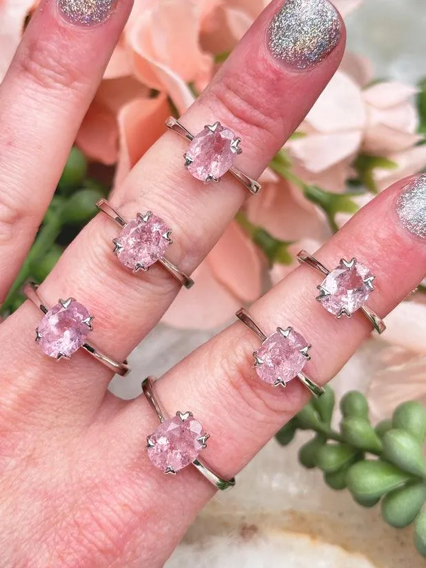 Sterling Silver Morganite Rings