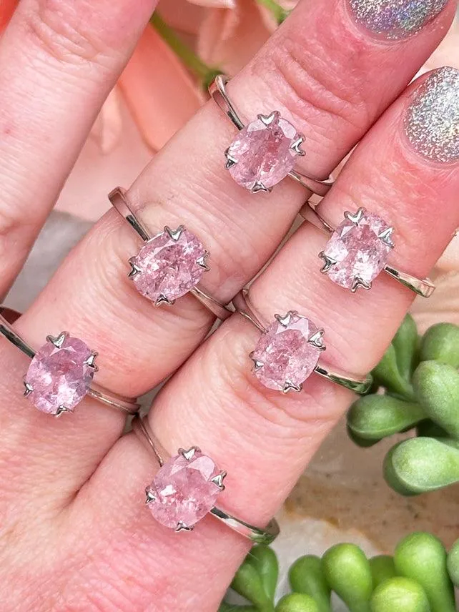 Sterling Silver Morganite Rings