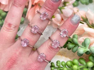 Sterling Silver Morganite Rings