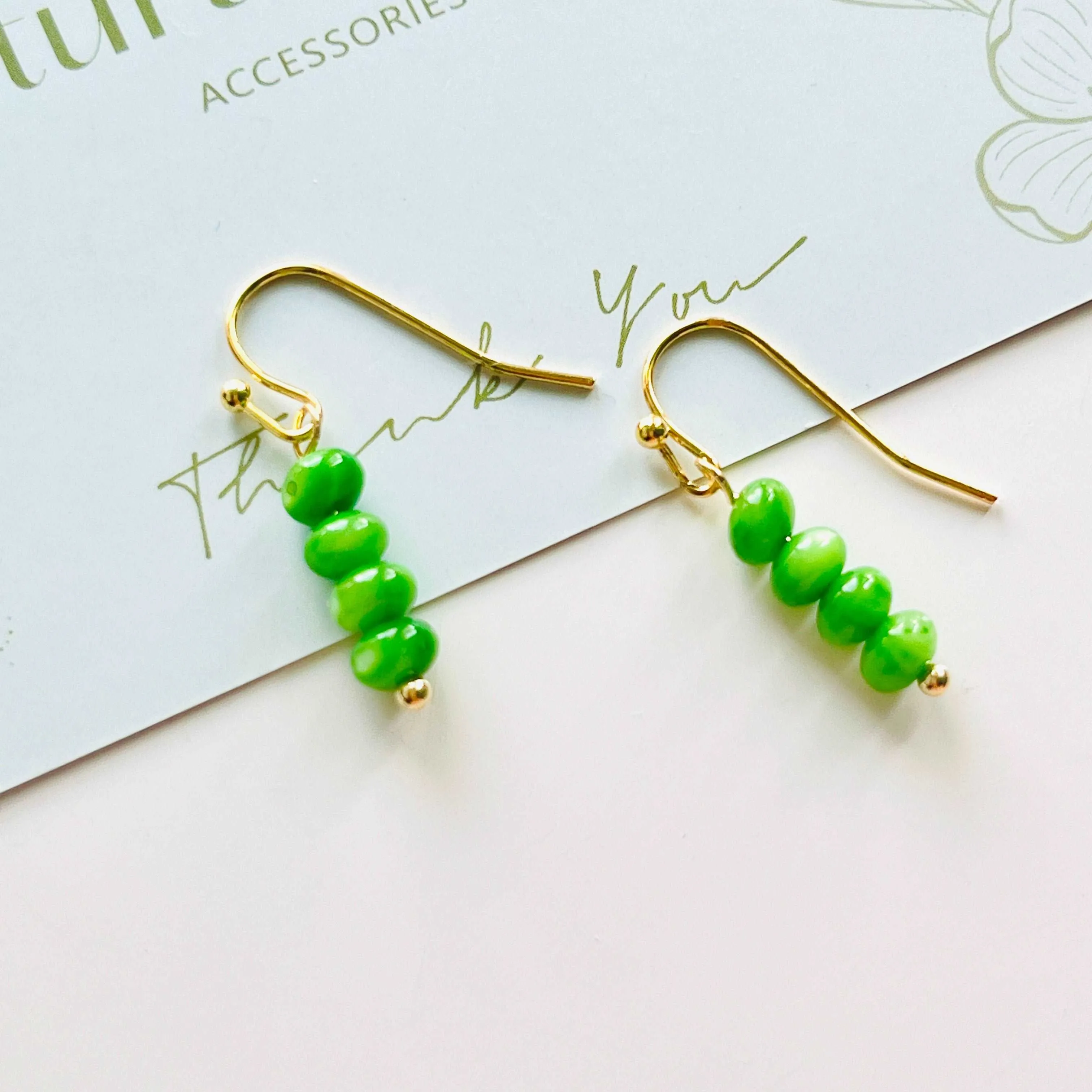 Sweet Pea Hook Earrings