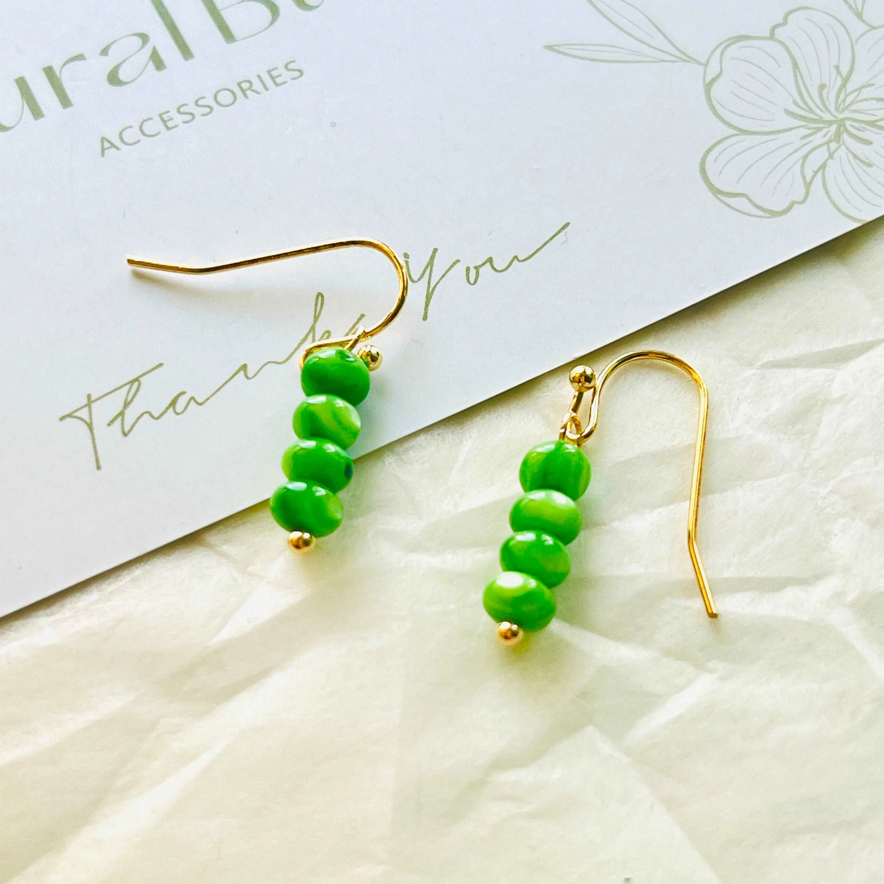 Sweet Pea Hook Earrings