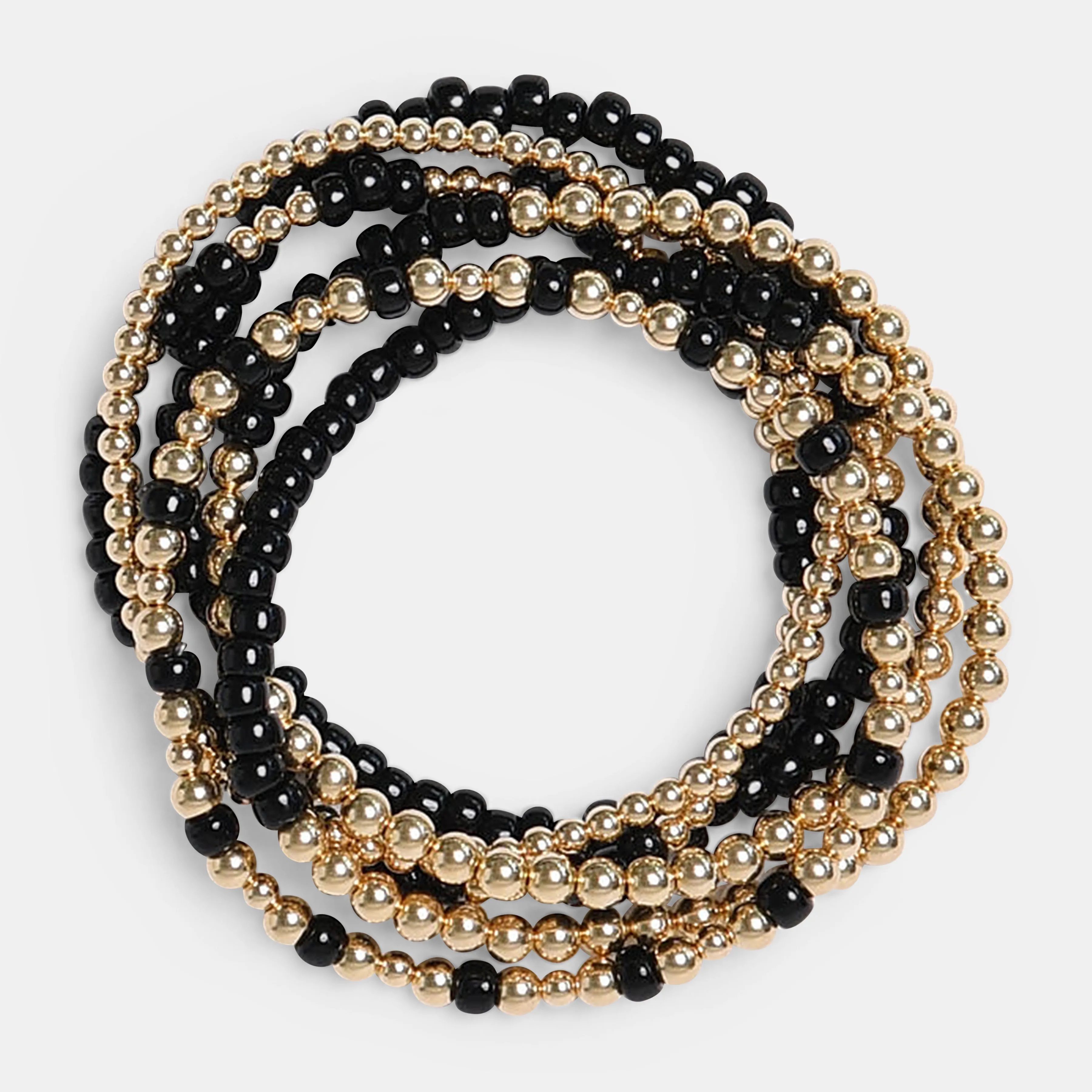 The Black Truffle Stack Bracelets