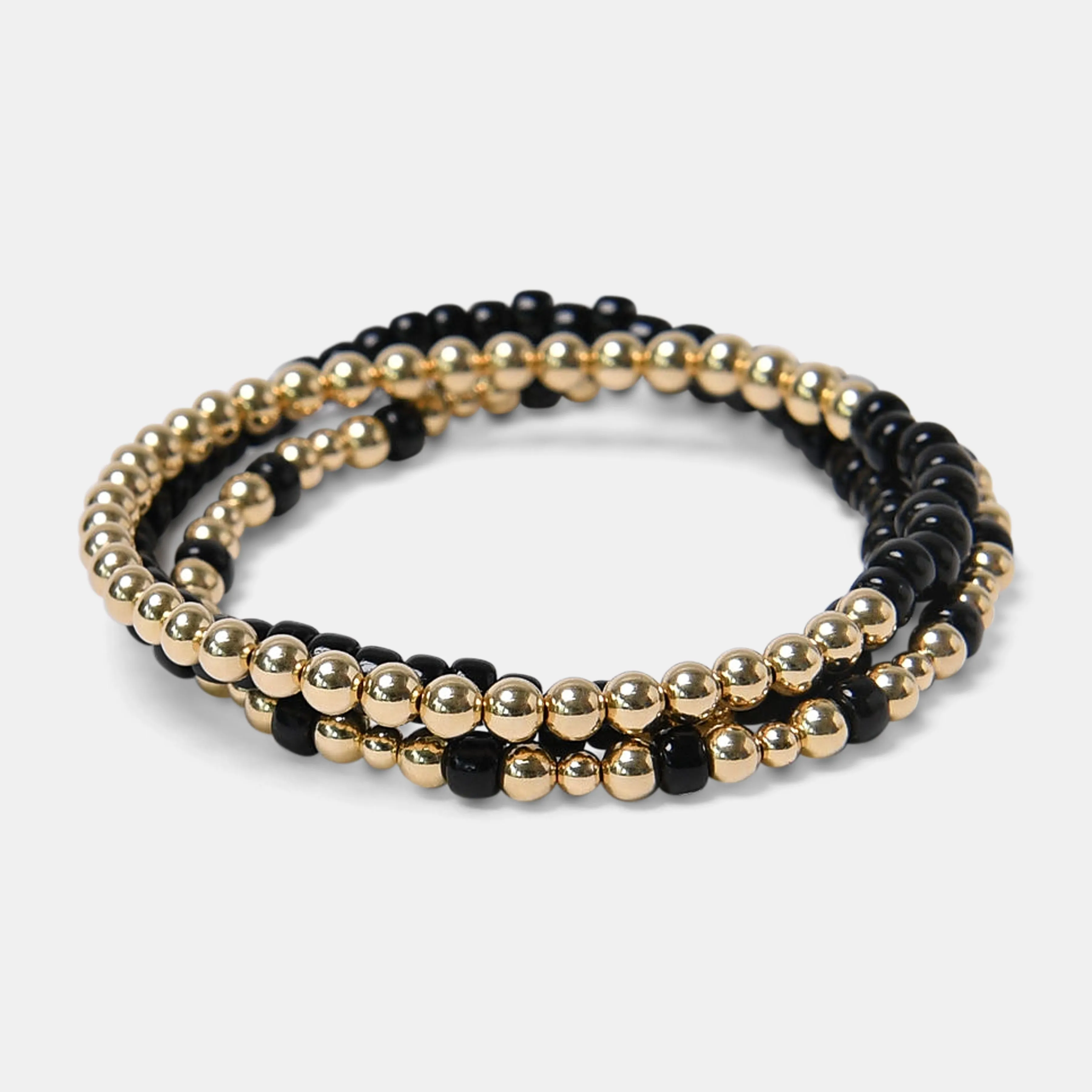 The Black Truffle Stack Bracelets