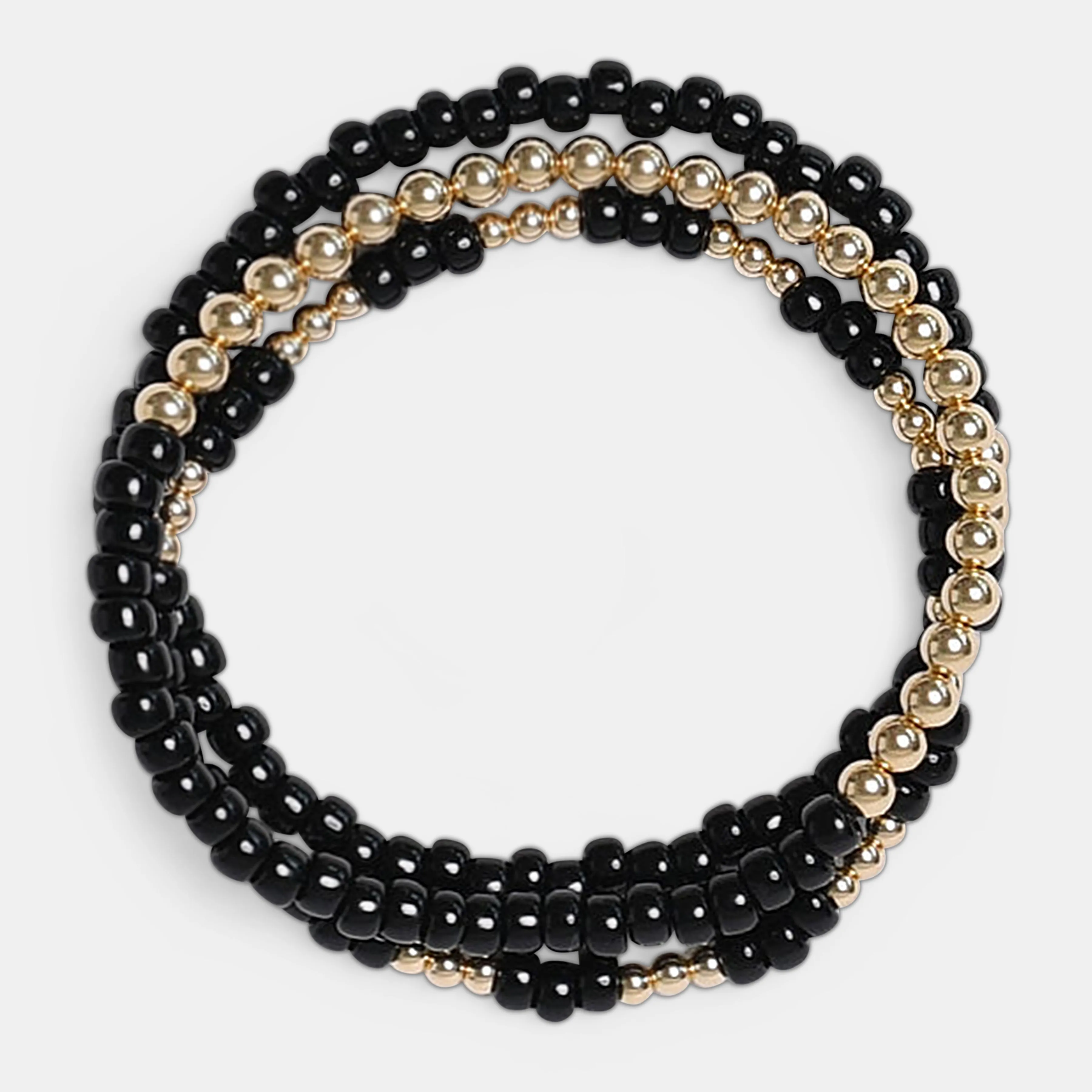 The Black Truffle Stack Bracelets