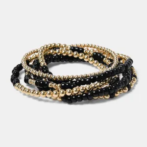 The Black Truffle Stack Bracelets