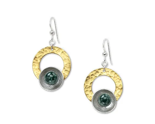 TIDE Popular Mixed Metal Dangle Earrings with Metal and Accent Bead Options from the SCULPTURAL Collection