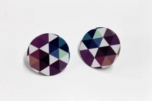 Vibrant Hex Mix 1 Inch Earrings