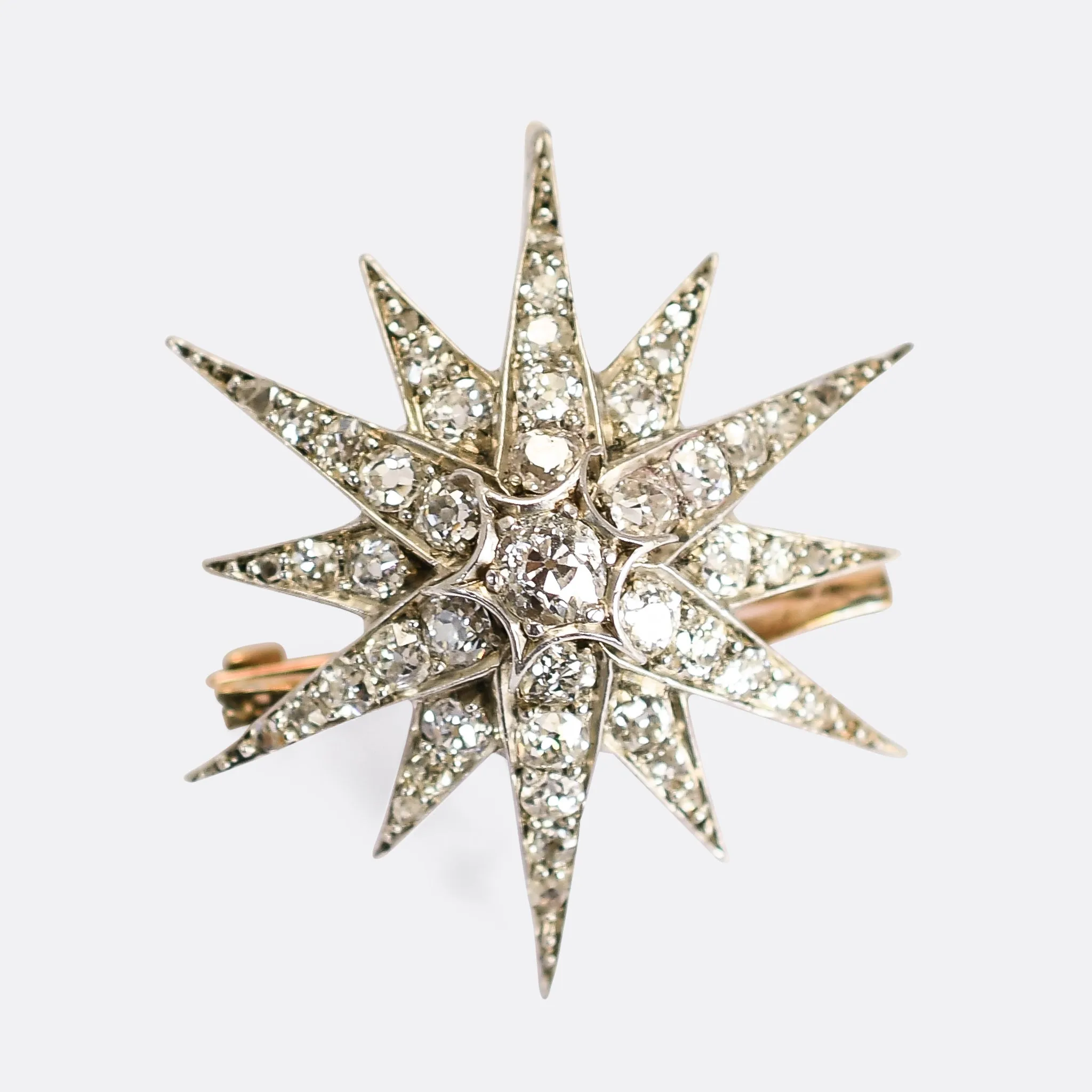 Victorian Diamond Star Brooch