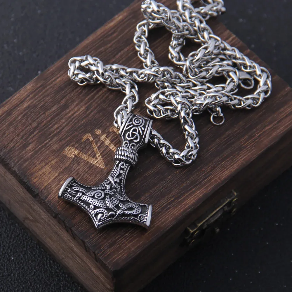 Viking Scandinavian Norse Mjolnir Necklace