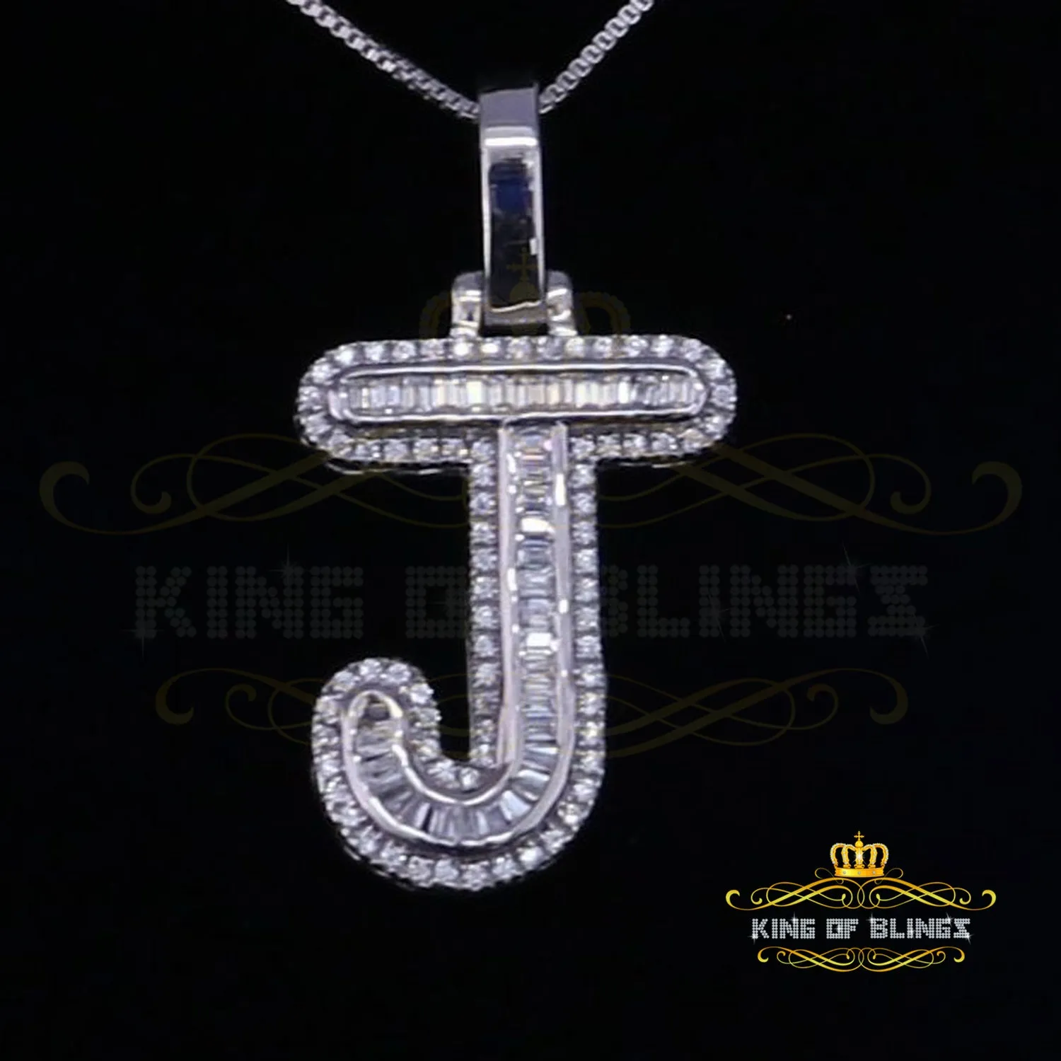 White Beautiful Custom intial Pendant Gift all Occasion Silver Cubic Zirconia